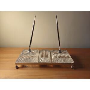 Waterford Crystal Executive Desk Set with Two Pen Holders